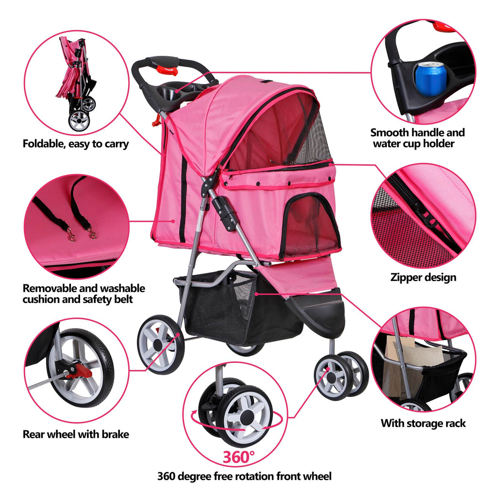 Foldable Pet Stroller S6887