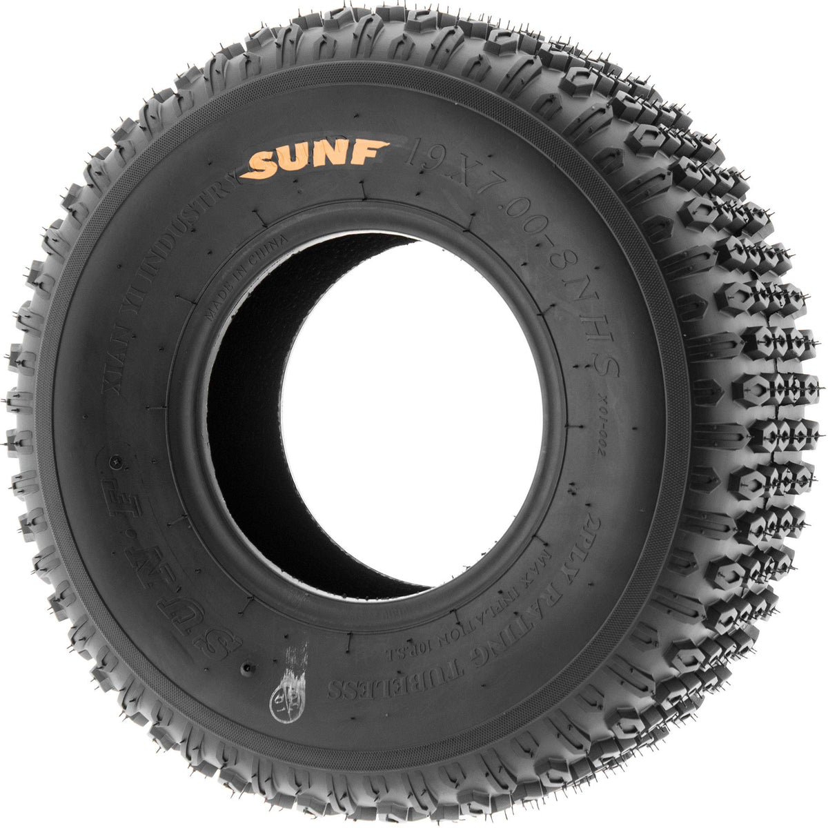 Set of 2 Off-Road Tires 19x7-8 6PR Knobby Tread L298961