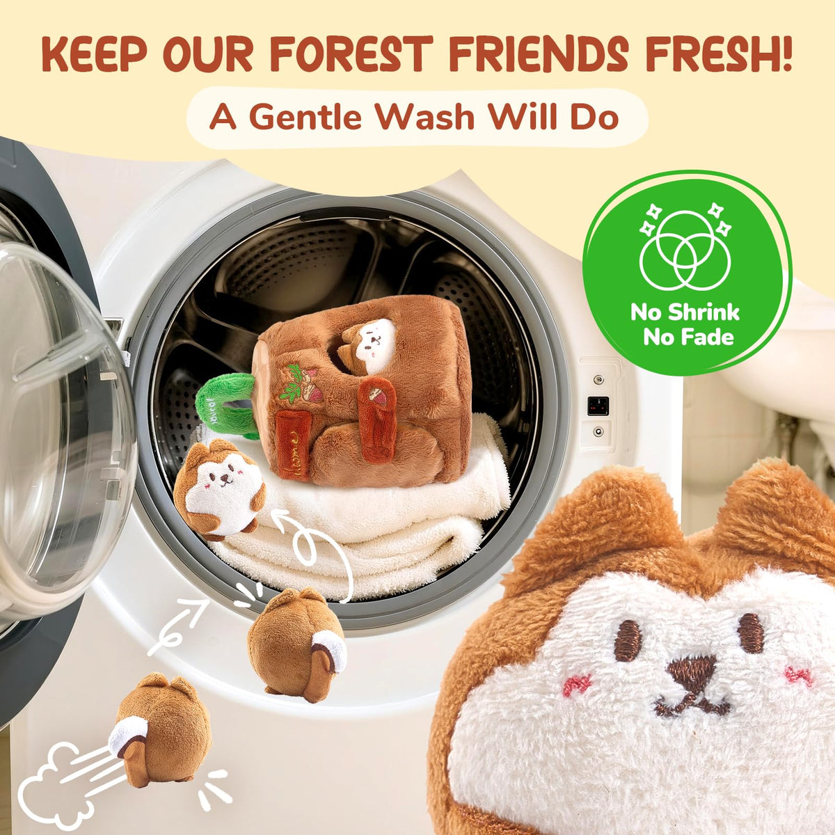 Soft Treehouse 5 Sensory Squirrels Rattle H33777