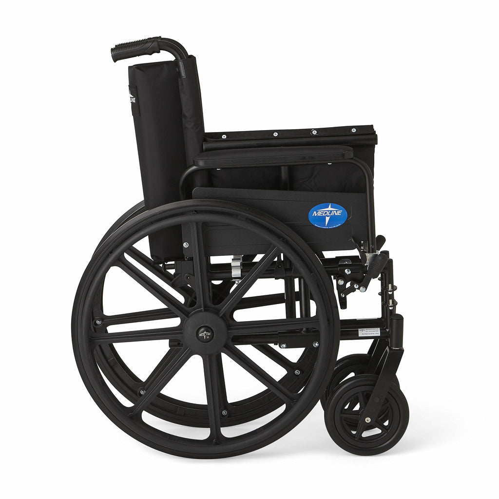 Lightweight Wheelchair with Swing-Back Desk-Length Arms and Elevating Leg Rests Y731