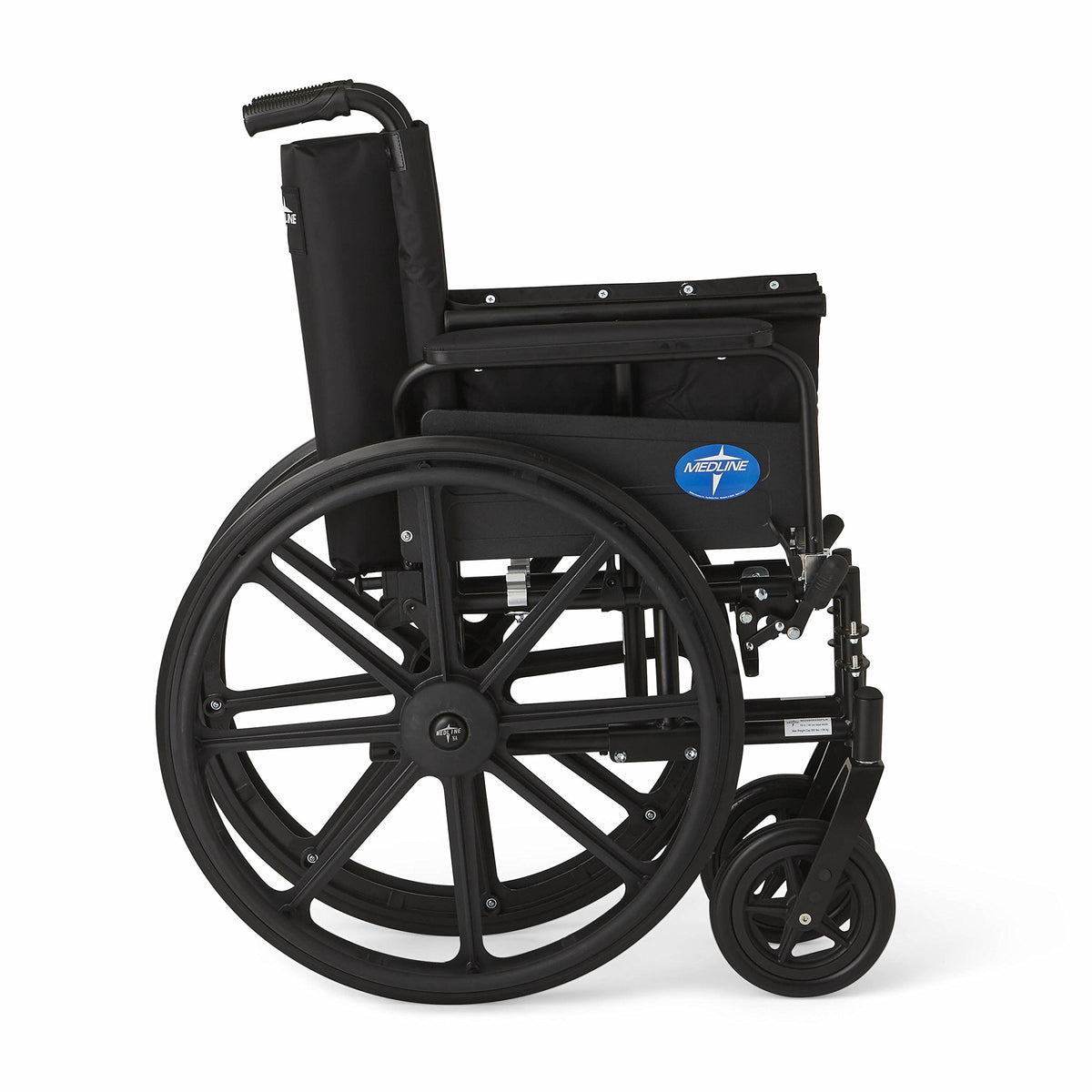 Lightweight Wheelchair with Swing-Back Desk-Length Arms and Elevating Leg Rests Y731