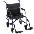 Folding Transport Wheelchair with 19 inch Seat H4428