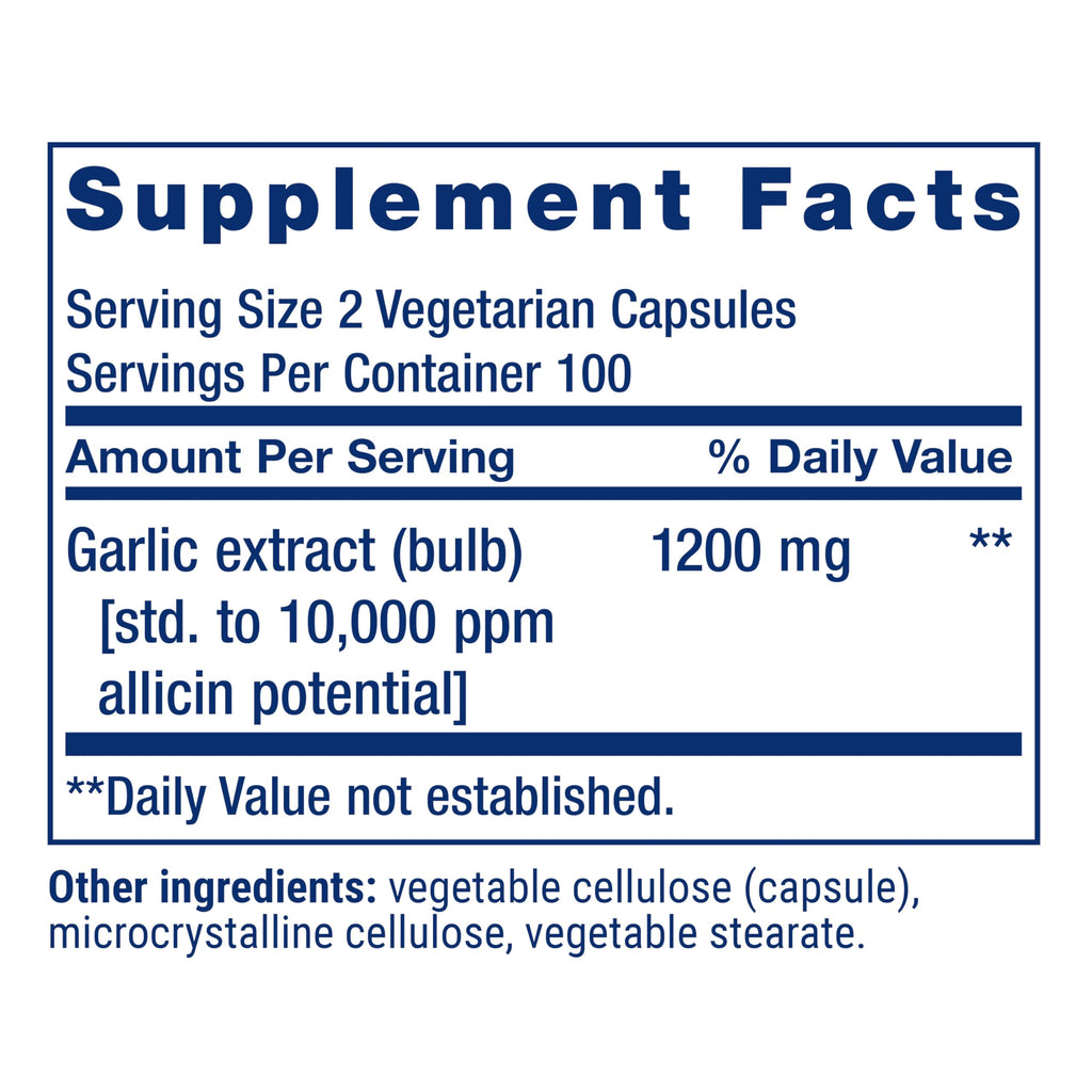 Garlic 200 Capsules Y6776