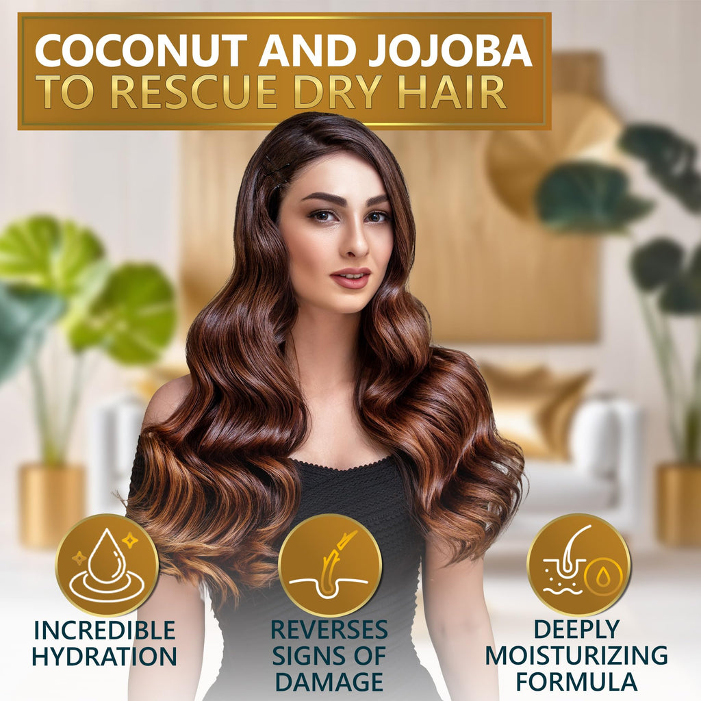 Sulfate Free Coconut Shampoo and Conditioner Set K6907
