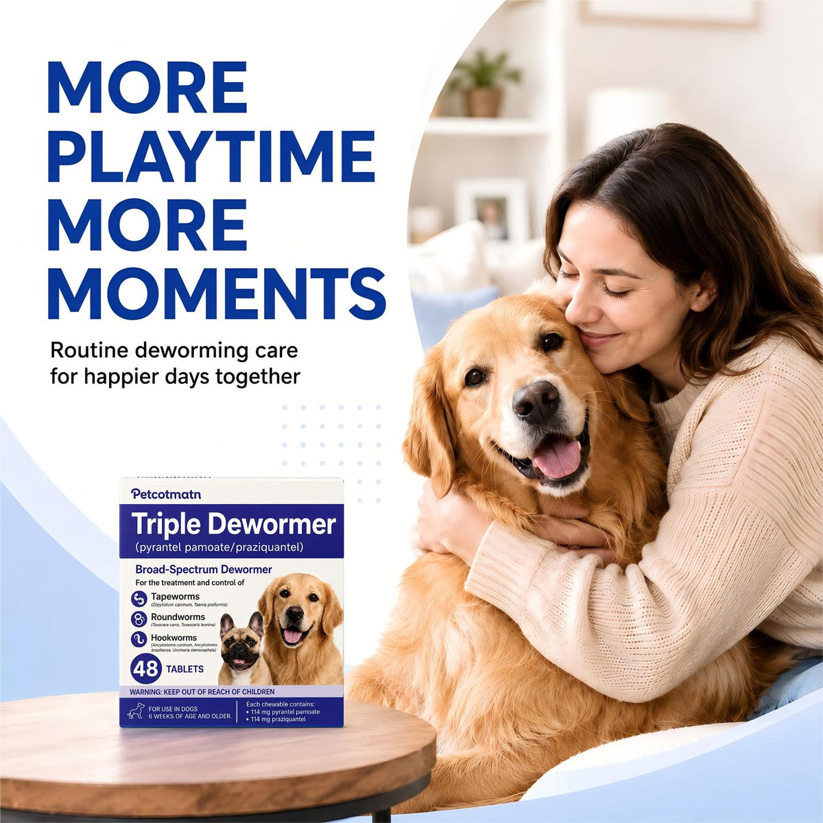 Dog Dewormer Tablets 48 Count S27338