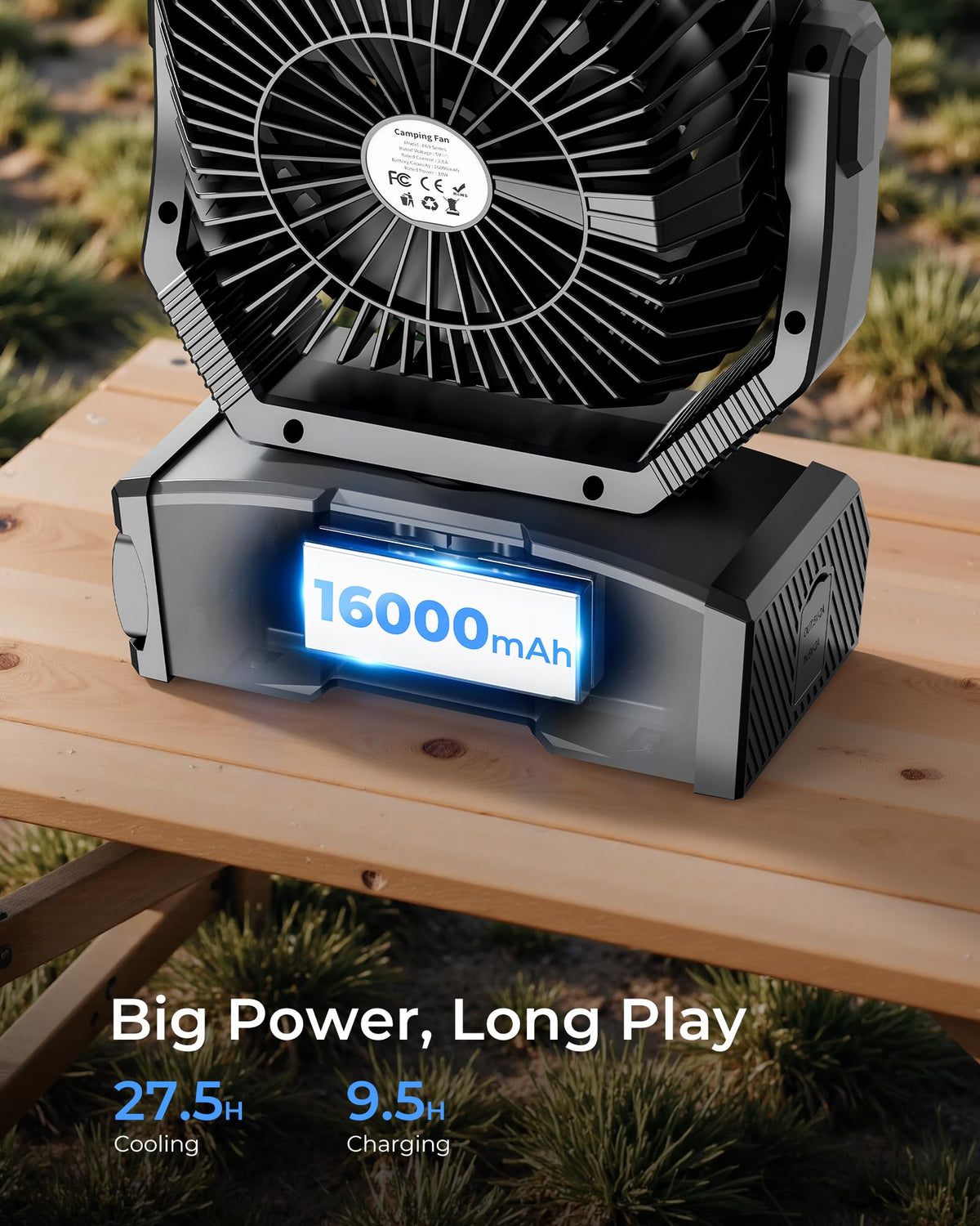 Portable Camping Fan with Remote H191