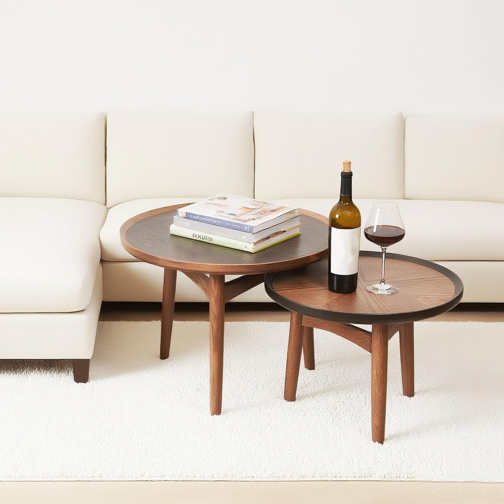 24 Round Solid Oak Coffee Table J3427