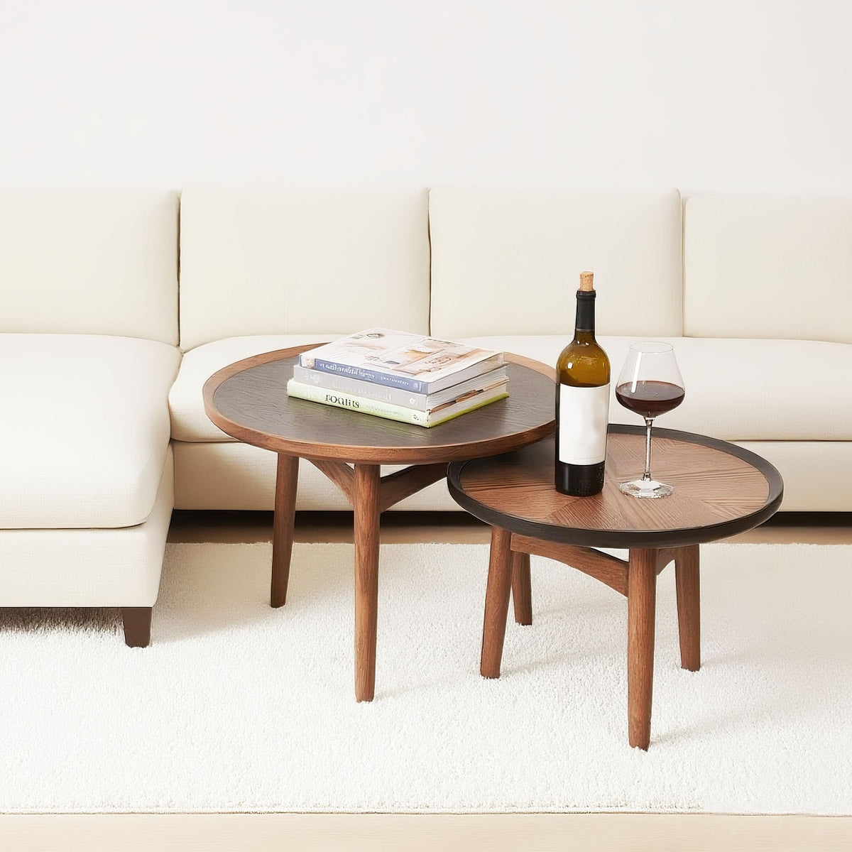 24 Round Solid Oak Coffee Table J3427