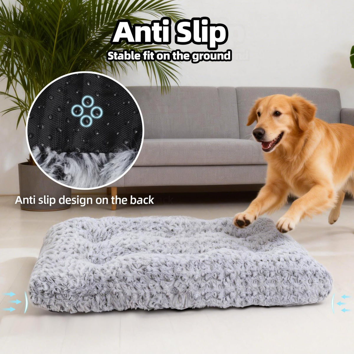Large Washable Plush Dog Bed X912
