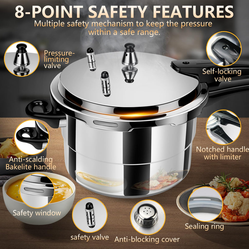 Aluminum 4.22Qt Pressure Cooker Y99592