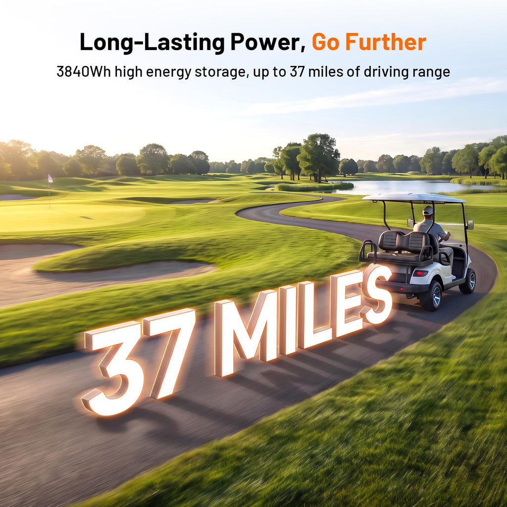 36V 100Ah LiFePO4 Golf Cart Battery with 200A BMS G252948