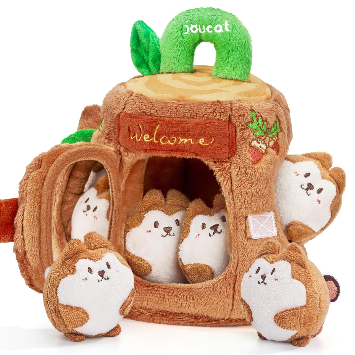 Soft Treehouse 5 Sensory Squirrels Rattle H33777