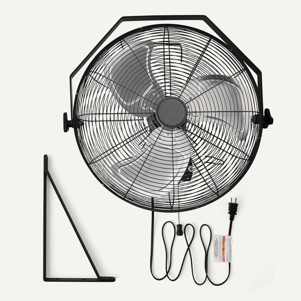 18" Indoor Wall-Mounted Industrial Fan with Three Speeds P420