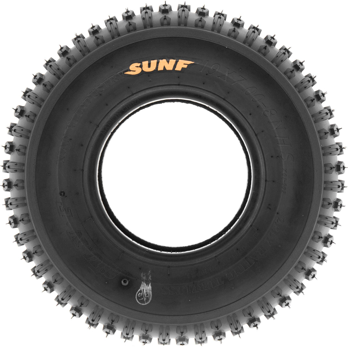 Set of 2 Off-Road Tires 19x7-8 6PR Knobby Tread L298961