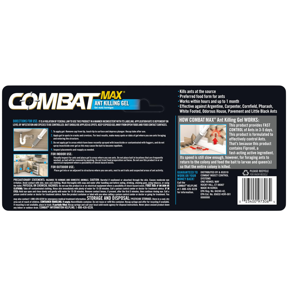 Combat Ant Killing Gel, 27 Gram M29505