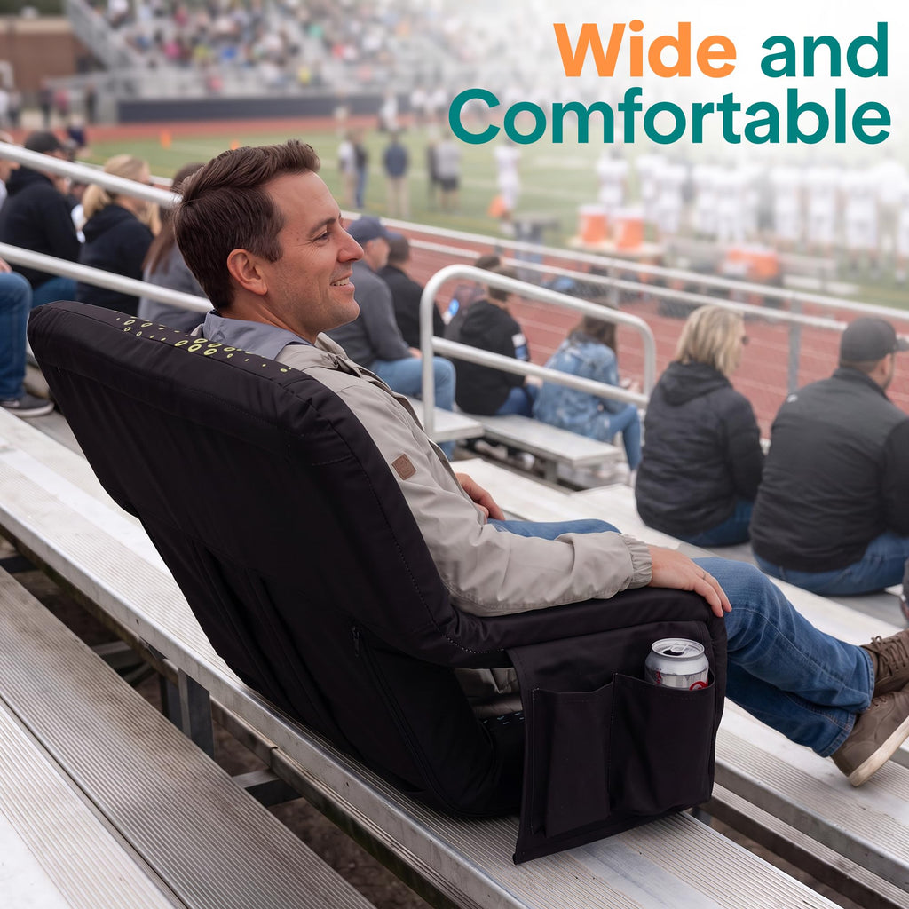 Blue Padded Stadium Seat with Back Support Y335