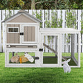 48" L 2-Story Rabbit Hutch with Ramp V1153