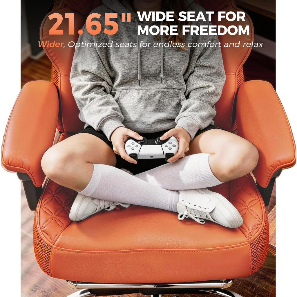 Big and Tall High Back Executive Chair with Footrest R654876