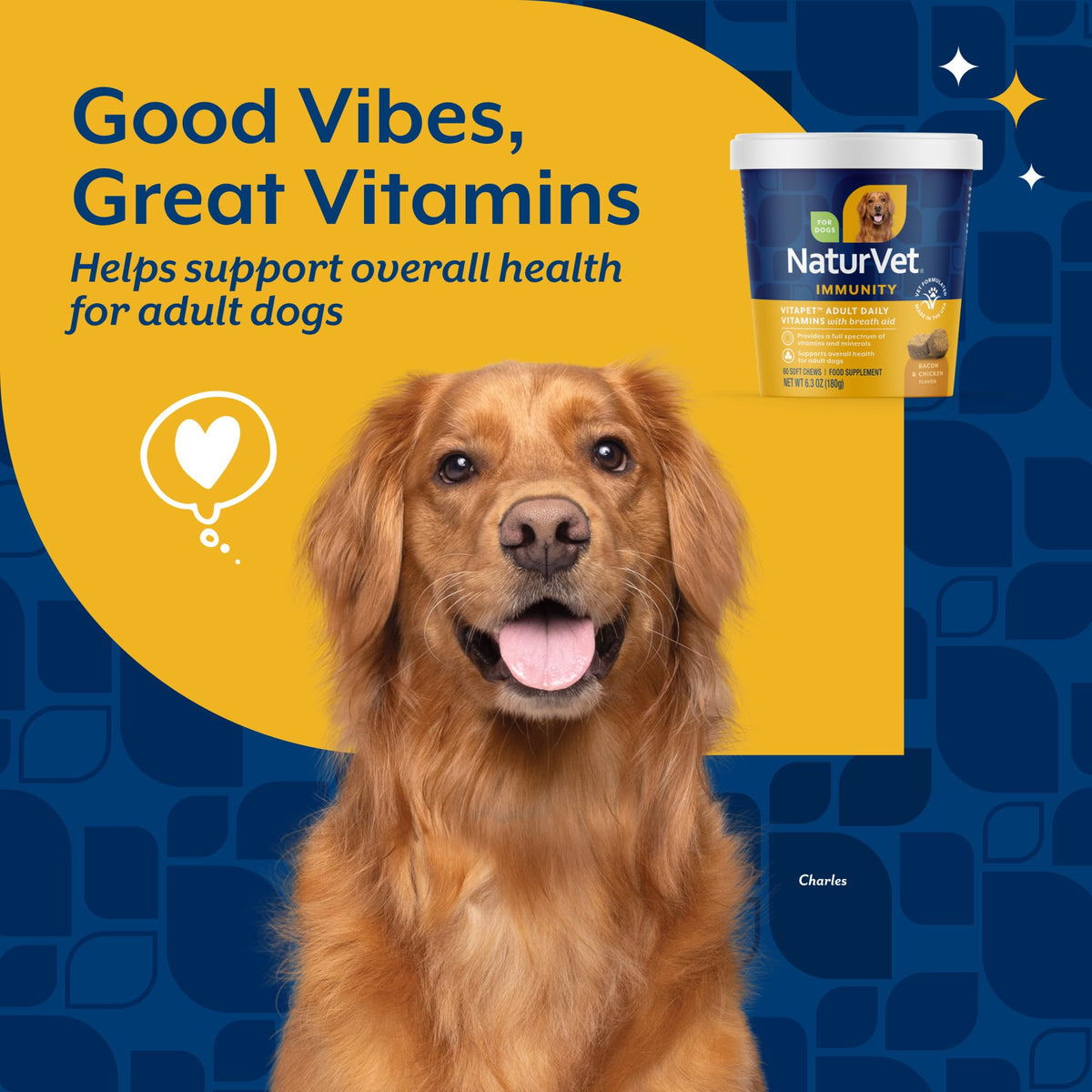 Adult Daily Vitamins with Breath Aid for Dogs 60 Ct D474