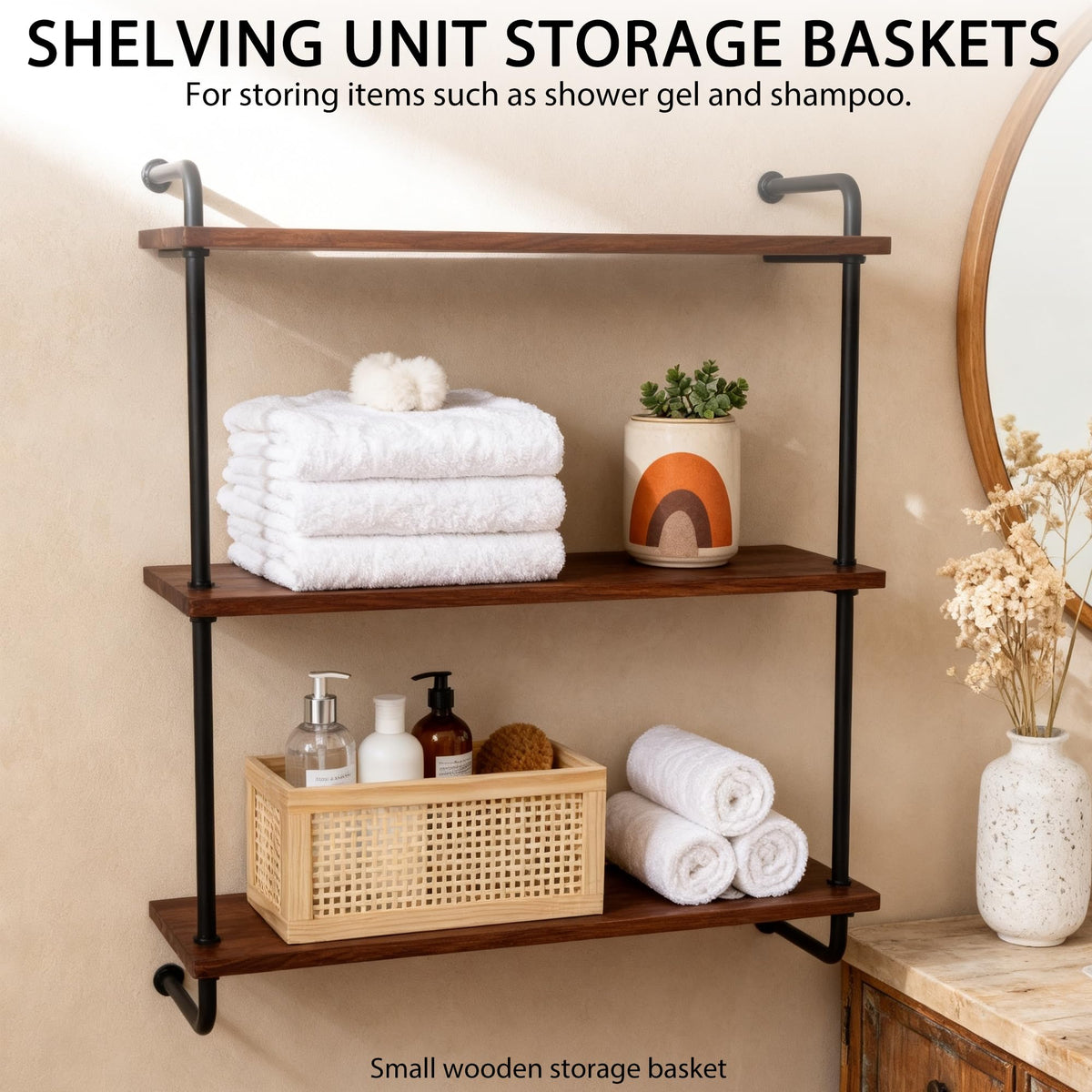 Rectangular Rattan Woven Storage Basket C387027