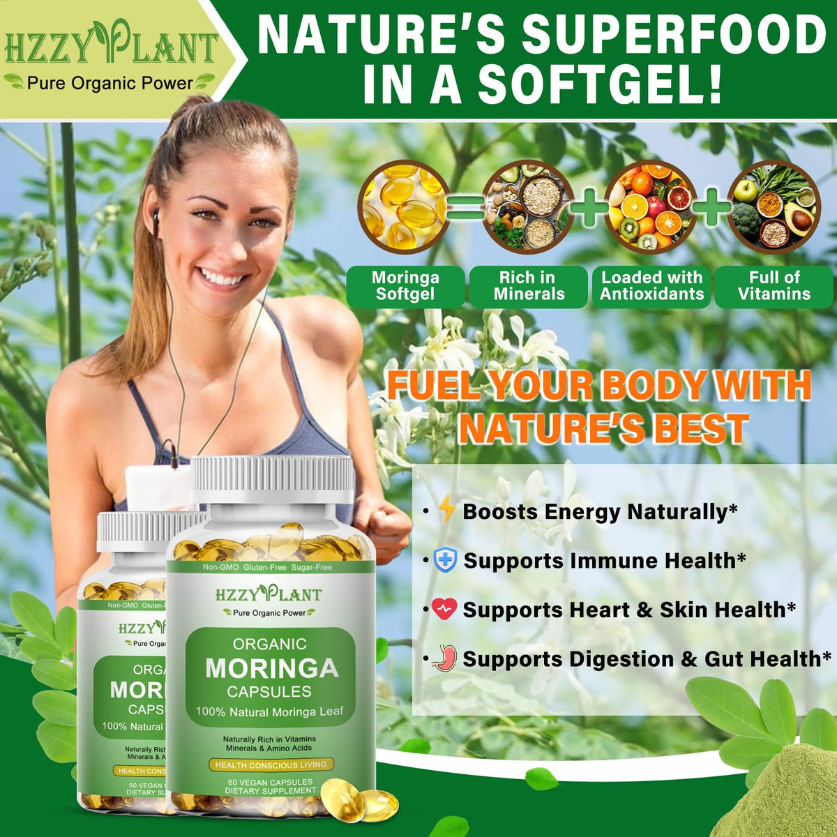 Moringa Softgel Capsules V79547