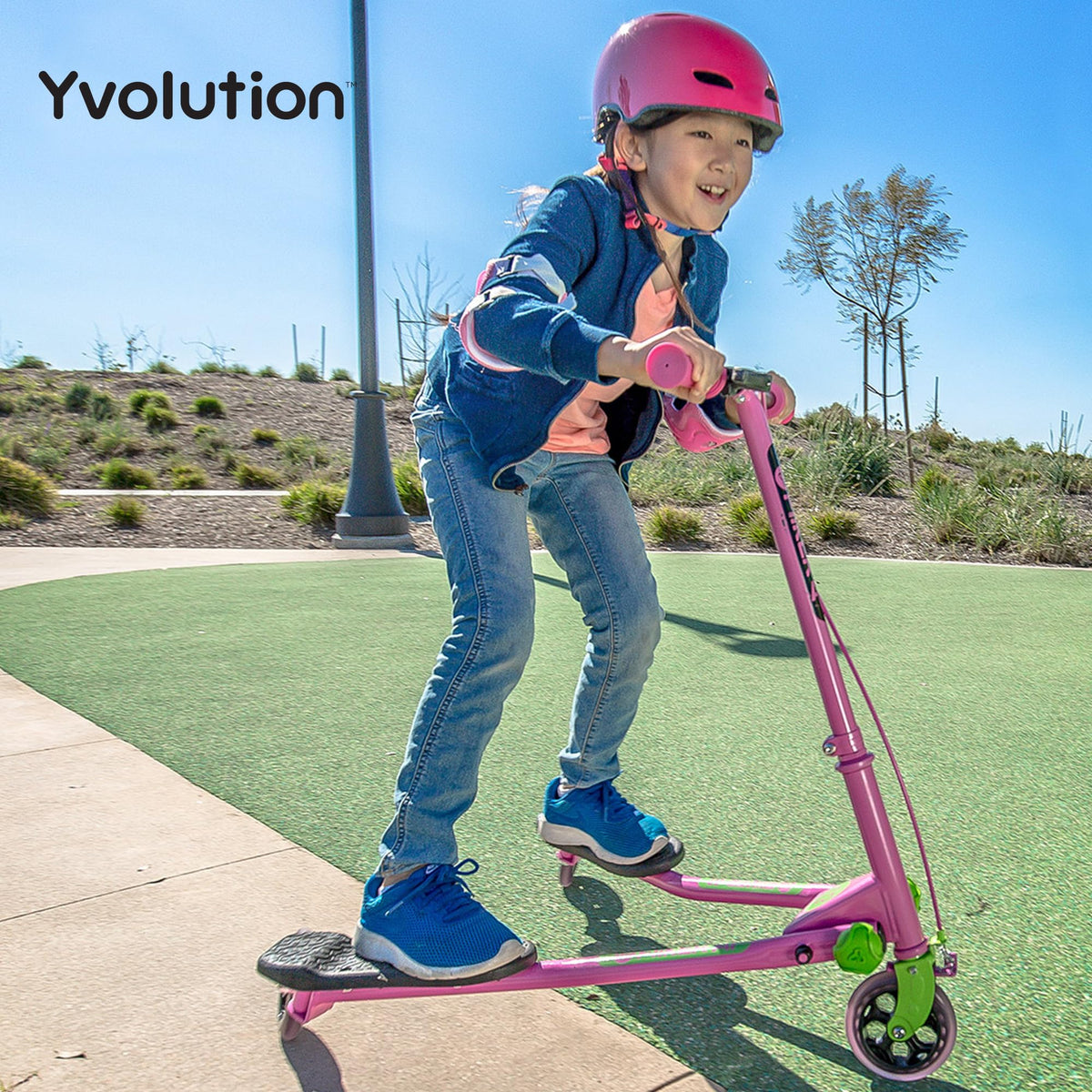 3-Wheel Wiggle Scooter with Hand Brake M180